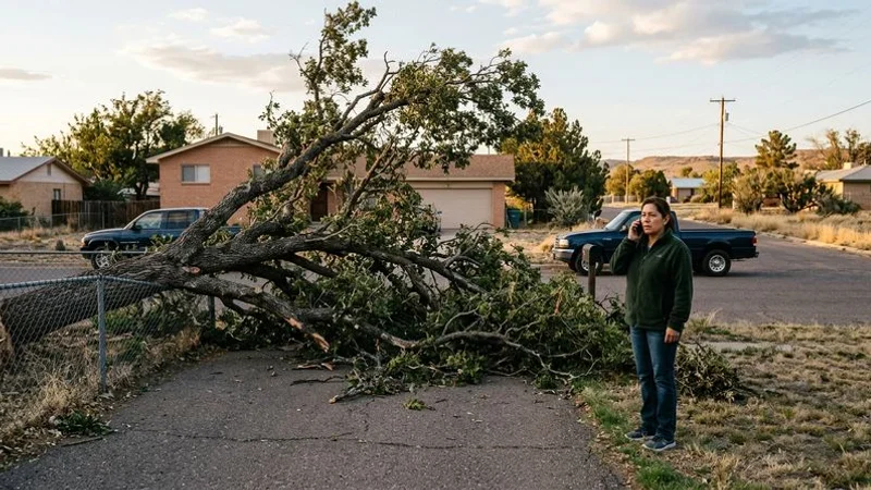 Emergency safety steps after a tree falls